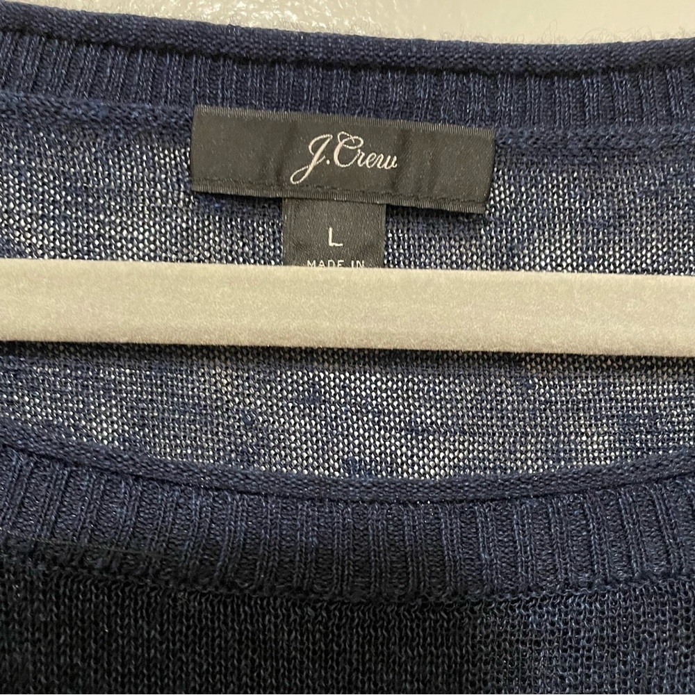 J.GREW Linen Long Blue Sleeves T-SHIRT
Size Large - Picture 3 of 5